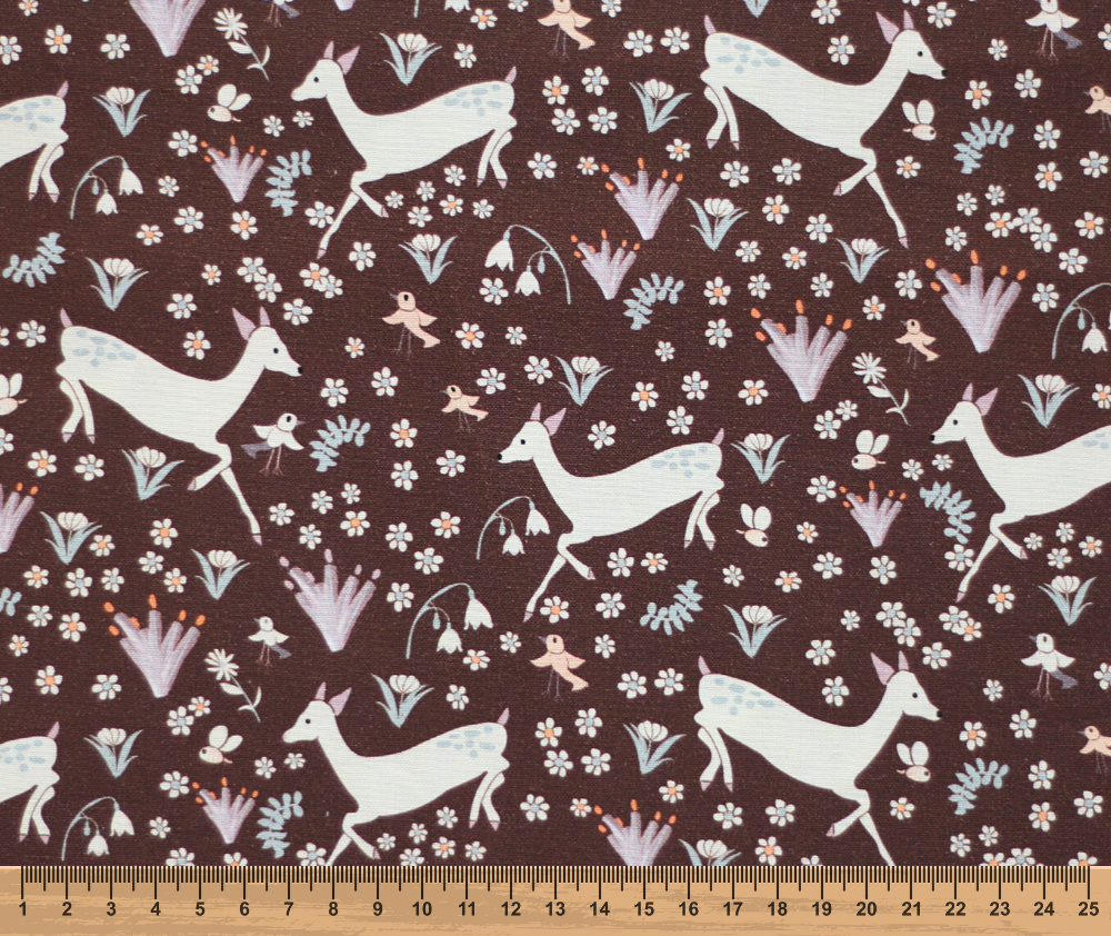 Woodland Creatures 100% Cotton Fabric