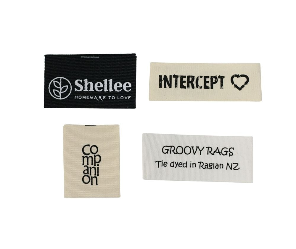 Printed Cotton Labels 500x * Custom Design*