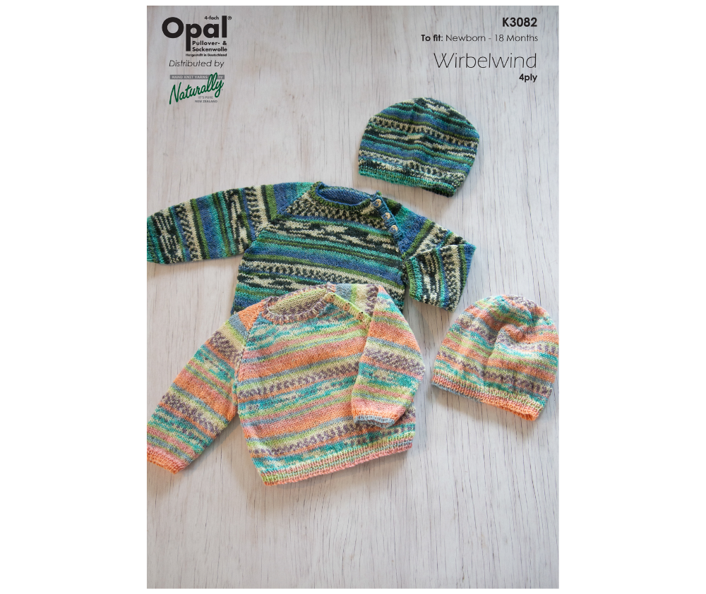 Opal Kids Sweater & Hat Pattern - K3082