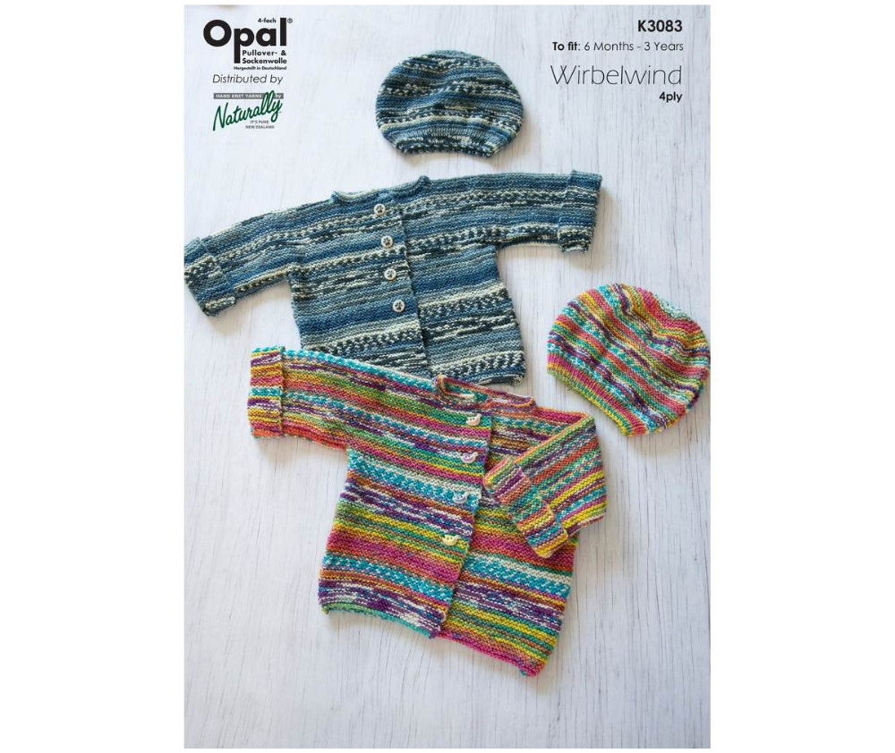 Opal Kids Jacket & Hat Pattern - K3083