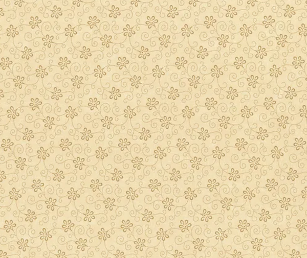 A Vintage Christmas Ribbon Tonal Tan - 0.1m