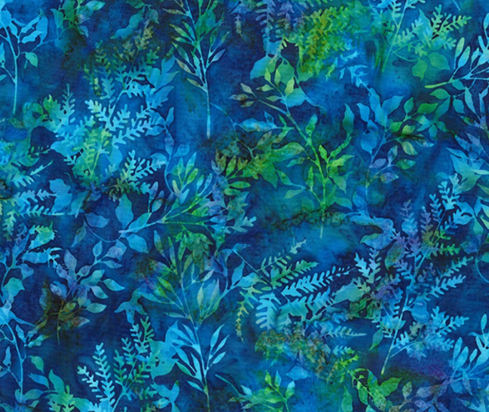 Bali Batik - Leaf Stems Lapis - 0.1m