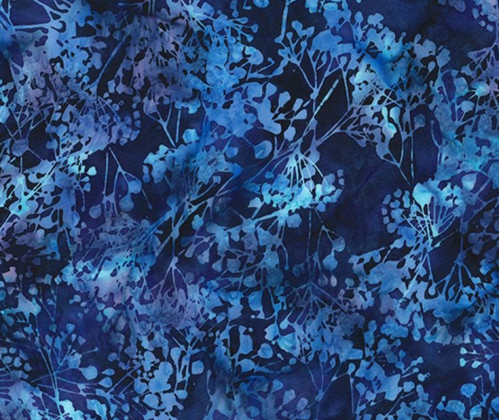 Bali Batik Stem Of Flowers Salvia - 0.1m