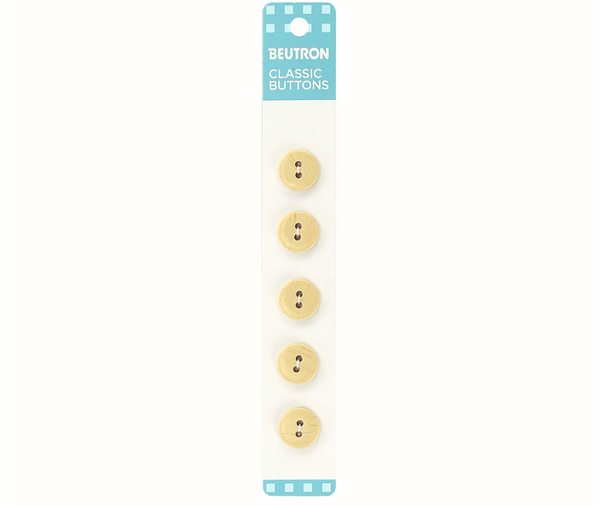 Beutron Classic 2-Hole Buttons 5-Pack - Nature 13mm