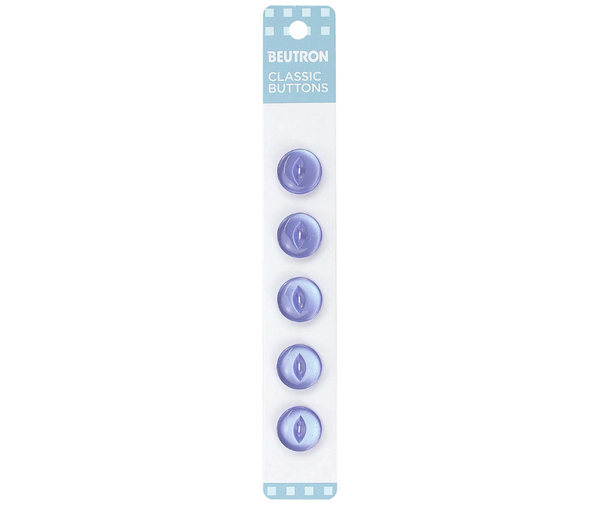 Beutron Classic 2-Hole Buttons 5-Pack - Royal Blue 14mm