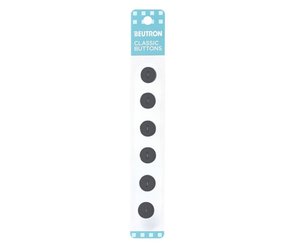 Beutron Classic Buttons - 12mm - Black