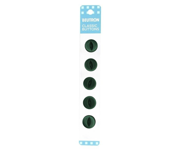 Beutron Classic Buttons - 14mm - Dark Green