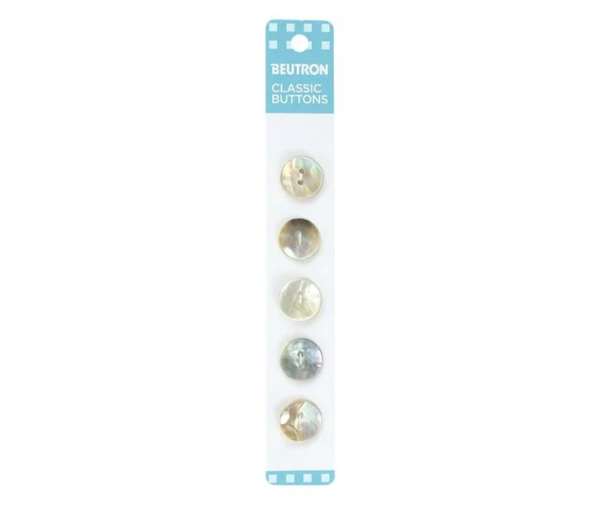Beutron Classic Buttons - 14mm - Natural