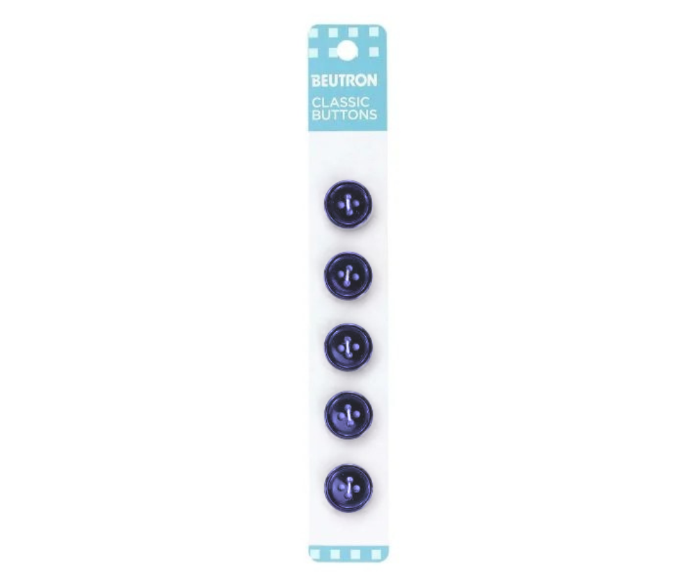 Beutron Classic Buttons - 14mm - Royal Blue