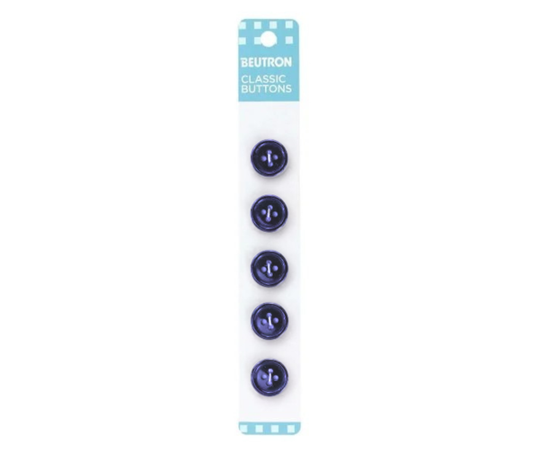 Beutron Classic Buttons - 14mm - Royal Blue