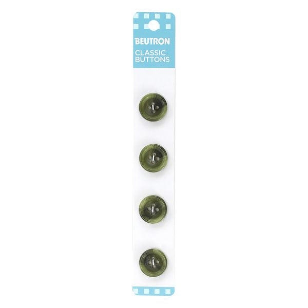 Beutron Classic Buttons - 15mm - Green