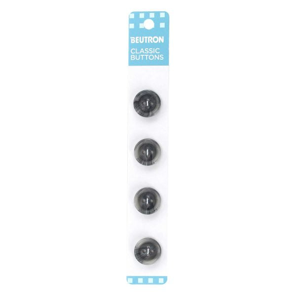 Beutron Classic Buttons - 15mm - Grey