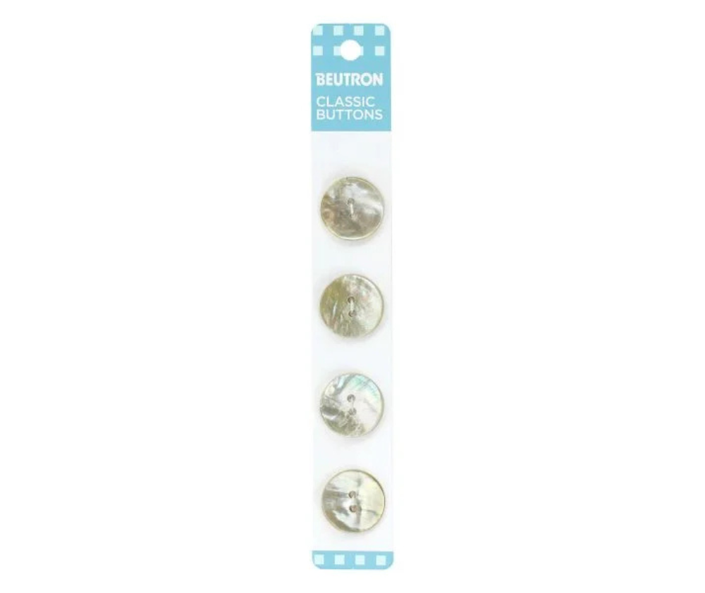 Beutron Classic Buttons - 18mm - Natural