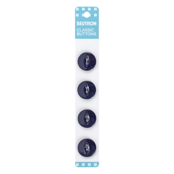 Beutron Classic Buttons - 18mm - Dk.Navy (7208)