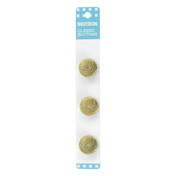 Beutron Classic Buttons - 18mm - Gold