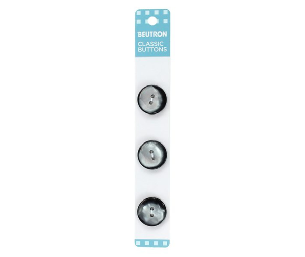 Beutron Classic Buttons - 19mm - Grey