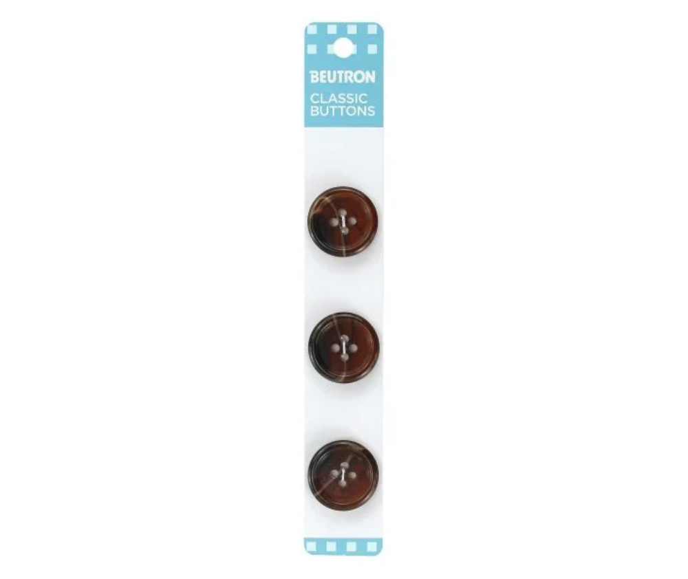 Beutron Classic Buttons - 20mm - Brown