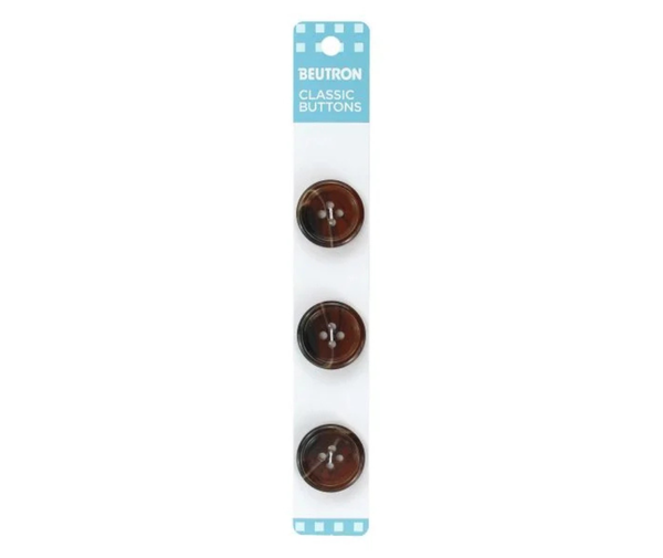 Beutron Classic Buttons - 20mm - Brown