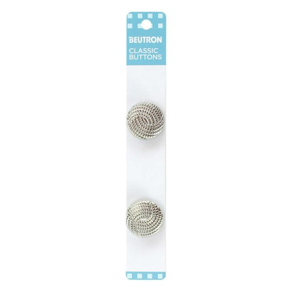 Beutron Classic Buttons - 22mm - Silver