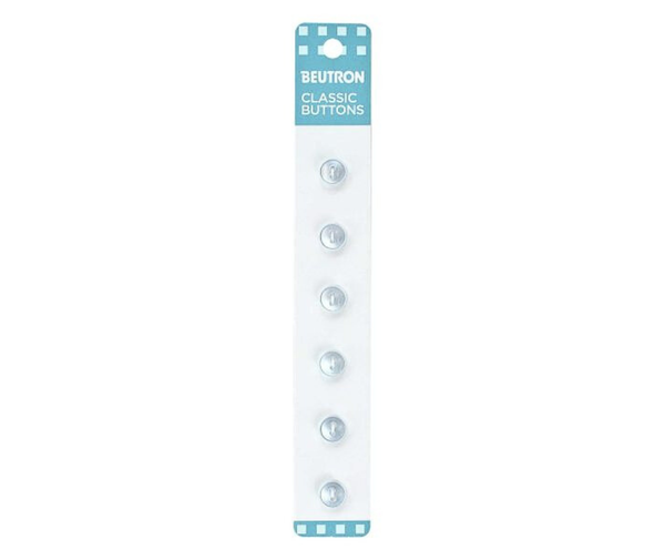 Beutron Classic 2-Hole Buttons 6-Pack - Light Blue 8mm