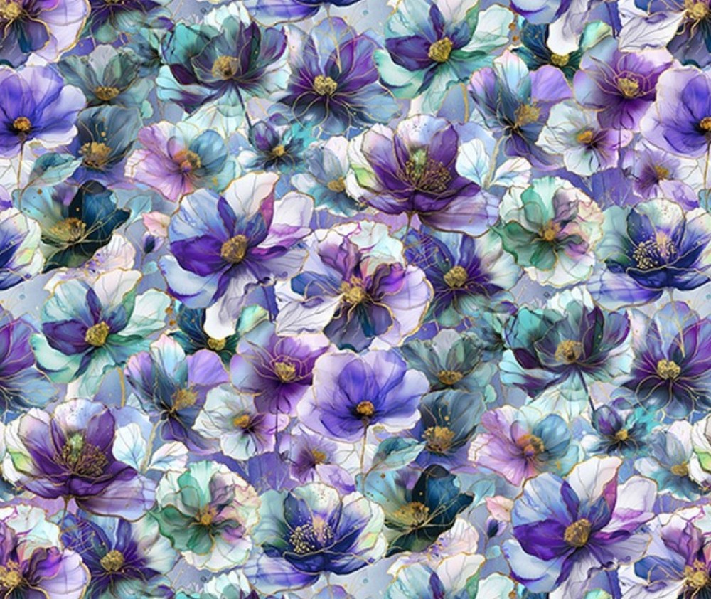 Flourish - Big Flowers Amethyst - 0.1