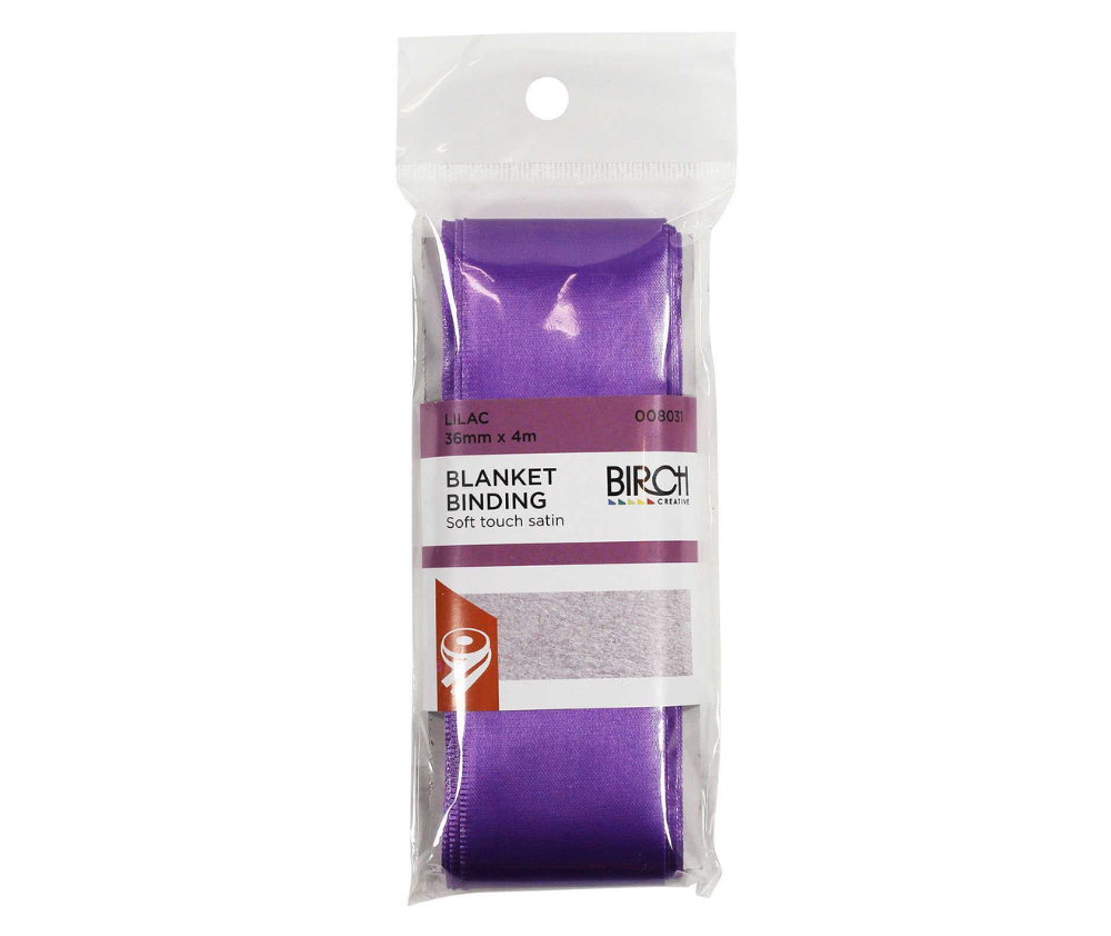 Birch Blanket Binding 36mm x 4mt - Various Colours