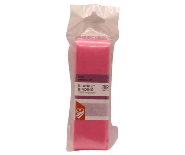 Birch Blanket Binding 36mm x 4mt - Various Colours