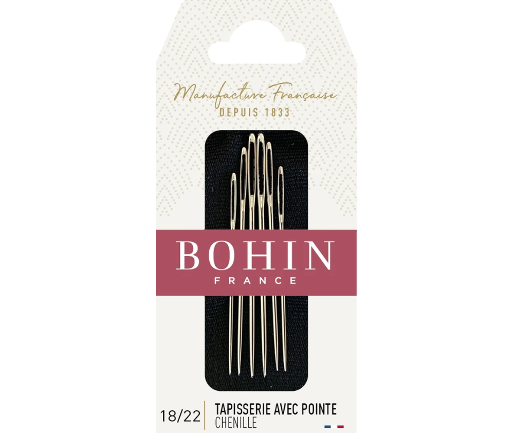 Bohin Chenille Needles Sizes: 18/22 - 6/pkt