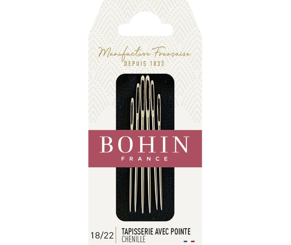 Bohin Chenille Needles Sizes: 18/22 - 6/pkt