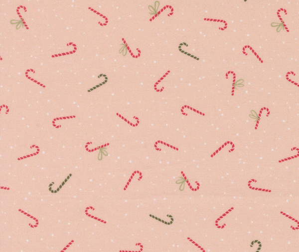 Candy Canes Bubblegum - 0.1m 100% Cotton Fabric