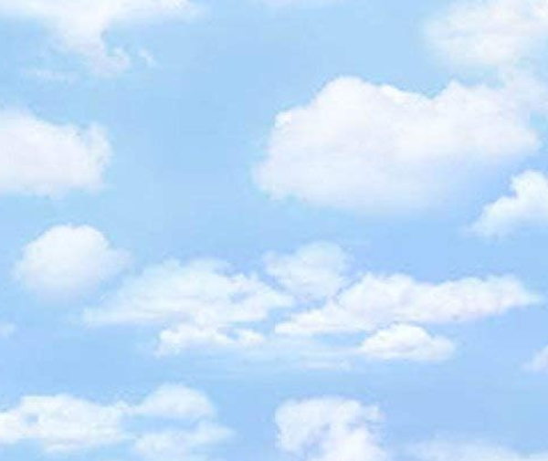 Cloudy Skies Light Blue - 0.1m