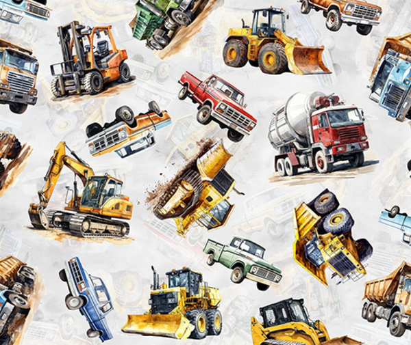 Construction Vehicles Light Grey - 0.1m