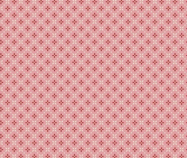 Cosy House Red - 100% Cotton Fabric - 10cm Increments