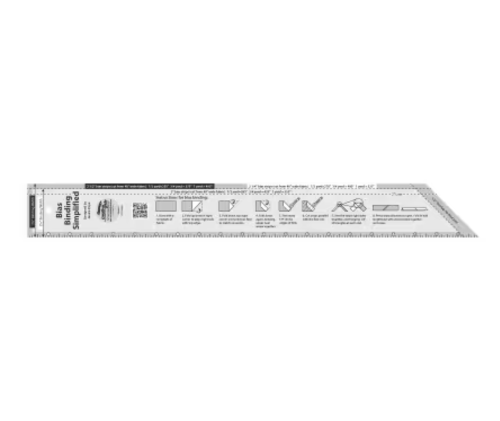Creative Grids Bias Binding Simplified Quilt Ruler