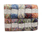 Crucci 4ply Sock Yarn 10 Pack - Assorted Prints