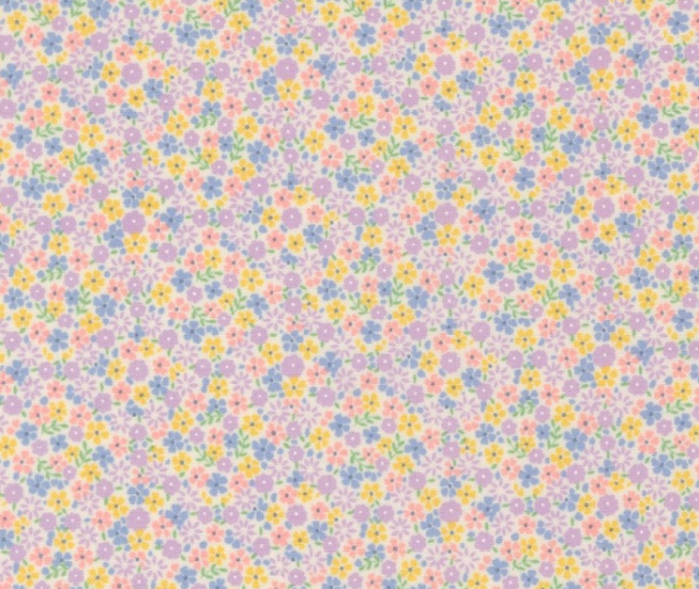 1930's Playtime - Cute Calico - Pastel - 0.1m