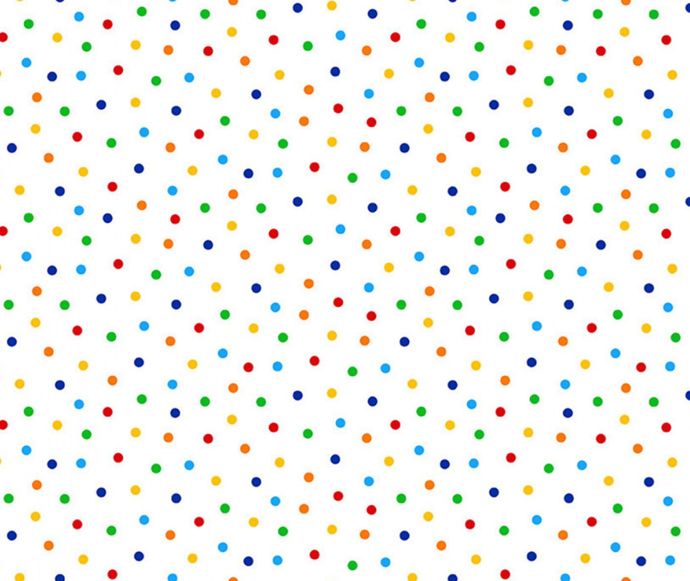 Dots on White Confetti - 0.1m - CD1960-Confetti