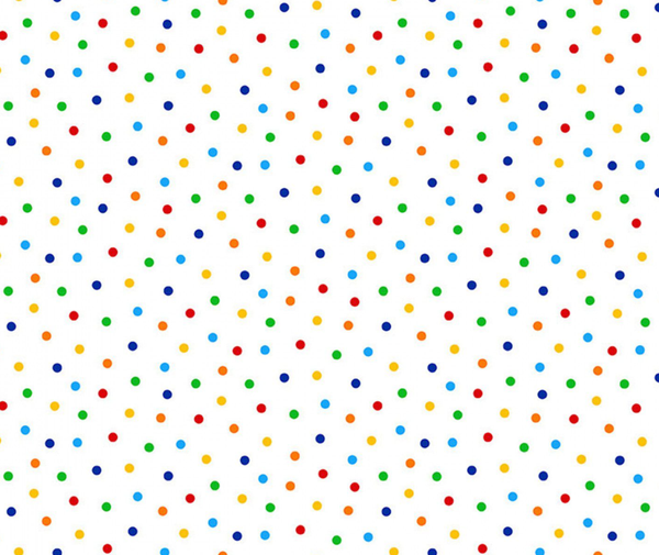 Dots on White Confetti - 0.1m - CD1960-Confetti