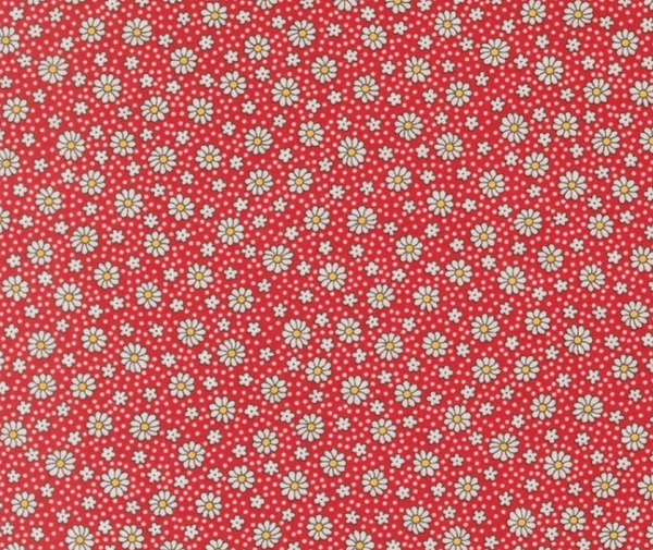 1930's Playtime - Dotty Daisy - Scarlet - 0.1m