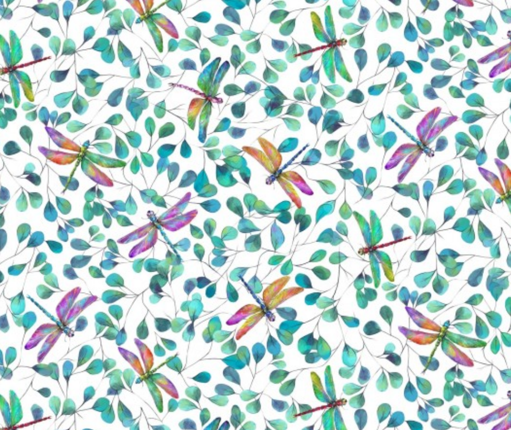 Dragonflies White - 0.1m