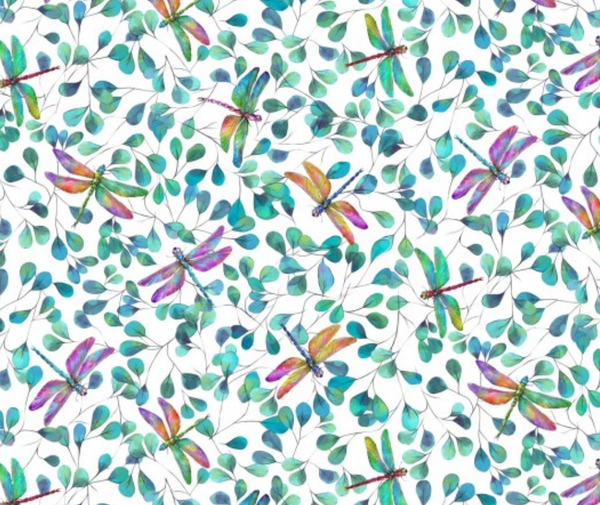 Dragonflies White - 0.1m