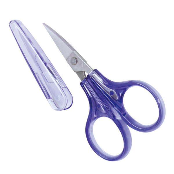 Sew Mate Embroidery Thread Snips - Curved Purple