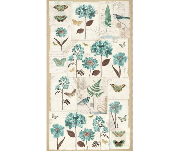 En Bleu Multi Panel (60cm) 100% Cotton