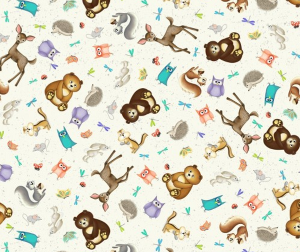 Enchanted Woods - Animals Allover White