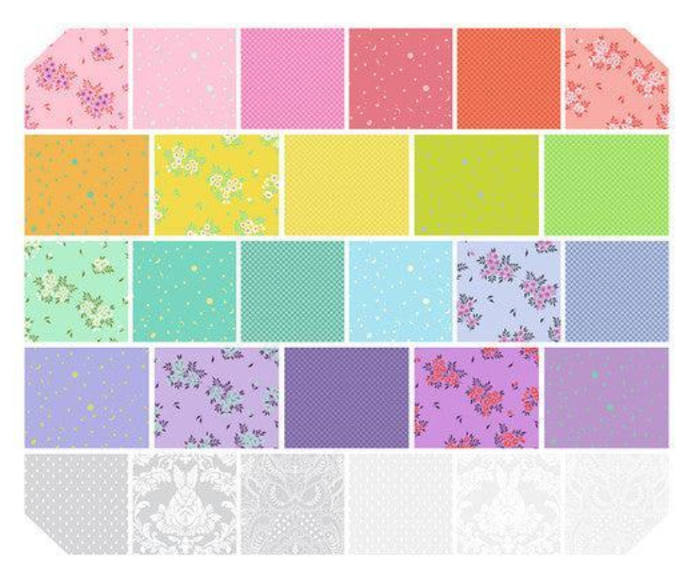 True Colors - Fat Quarter - 28pcs - Tula Pink