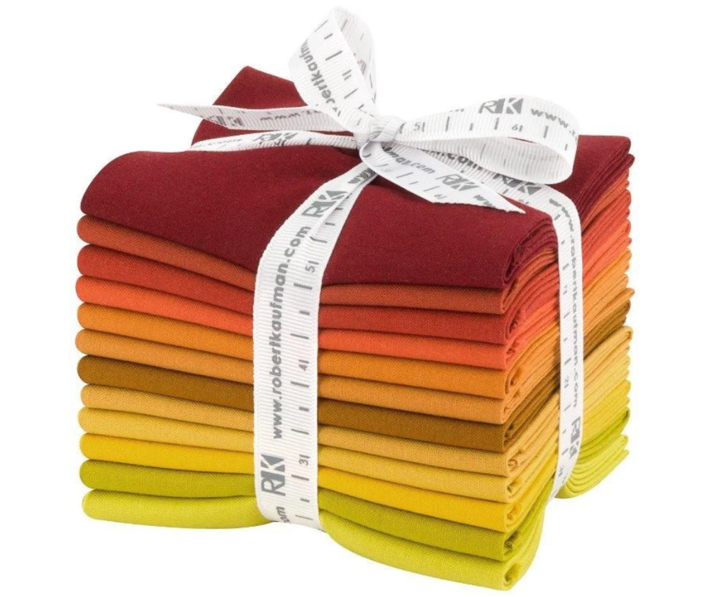 Autumn Hues 12-Piece Fat Quarter Bundle - Kona Cotton