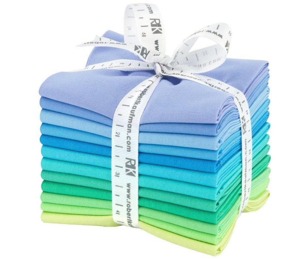 Mermaid Shores 12-Piece Fat Quarter Bundle - Kona Cotton