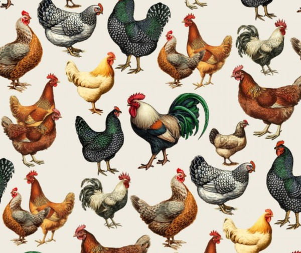 Farmyard Chickens - 0.1m