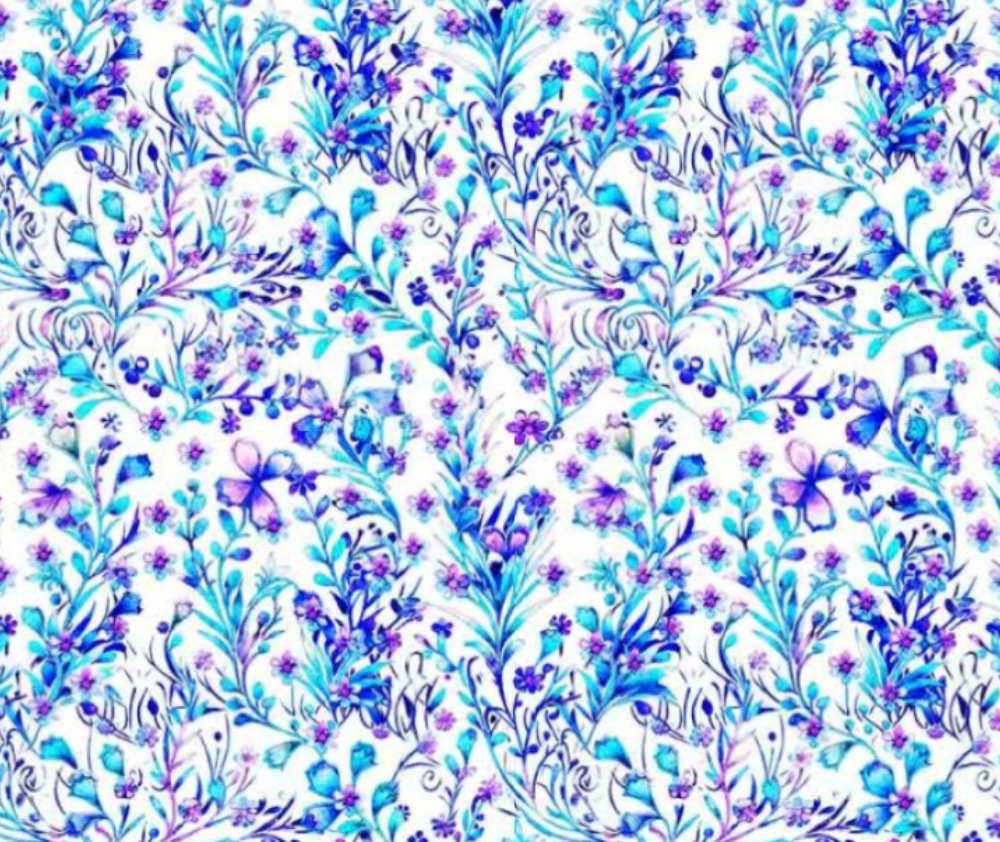 Fantasia Floral Vine White - 10cm Increments