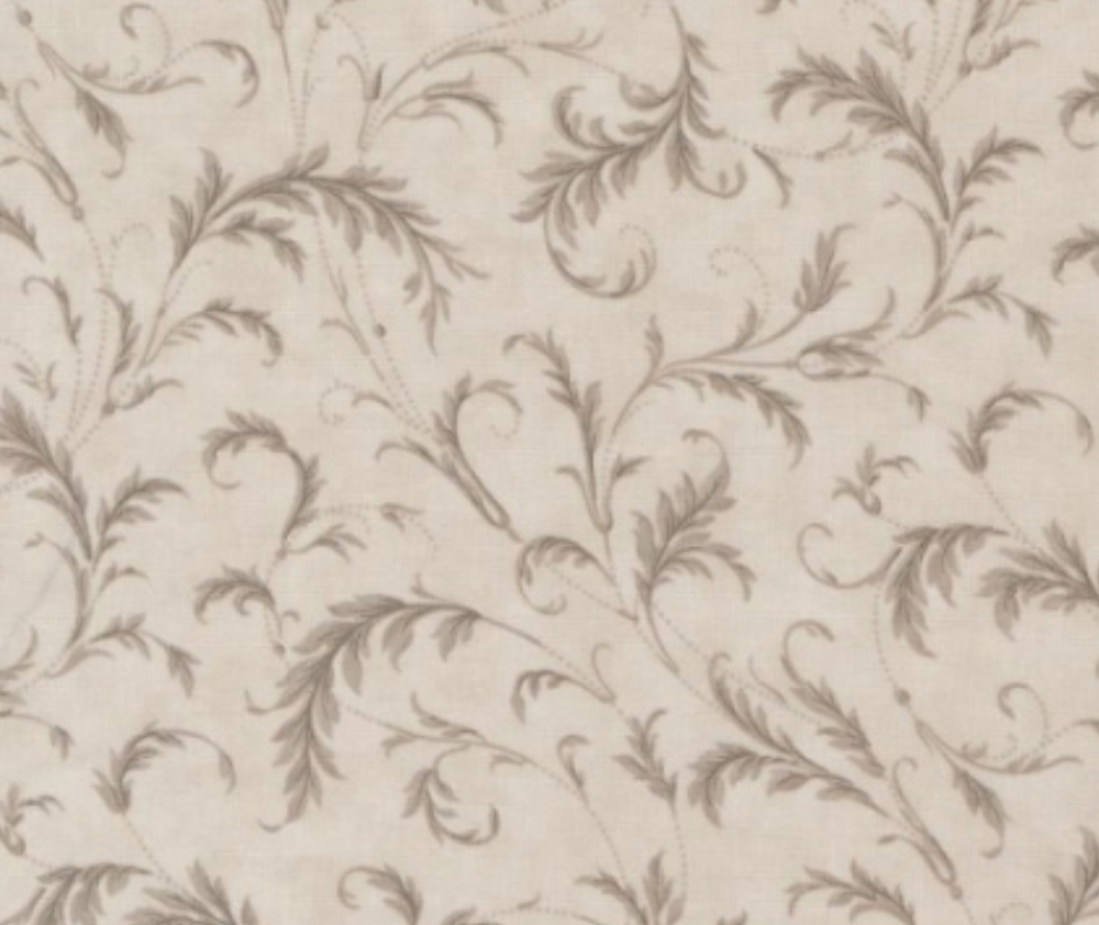 Flourishing Plaza Silver 100% Cotton - 10cm Increments